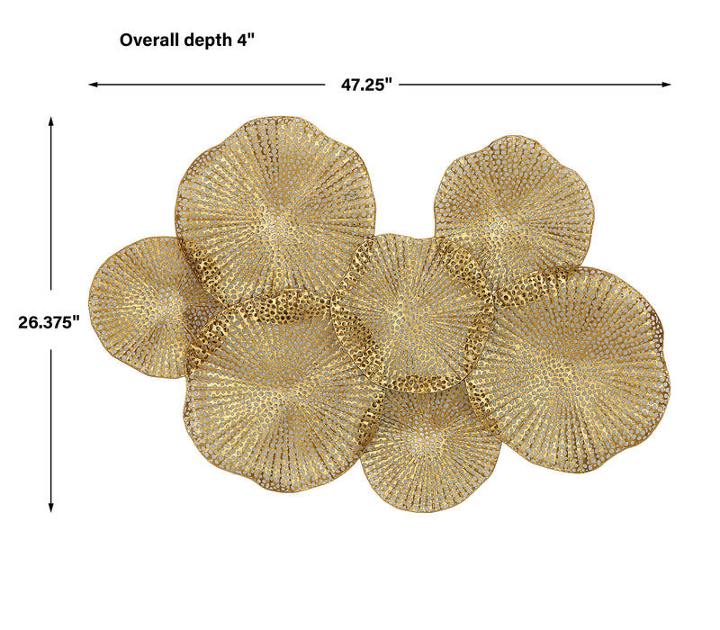 Uttermost Ripley Gold Metal Wall Art - ALCOVE LIGHTING
