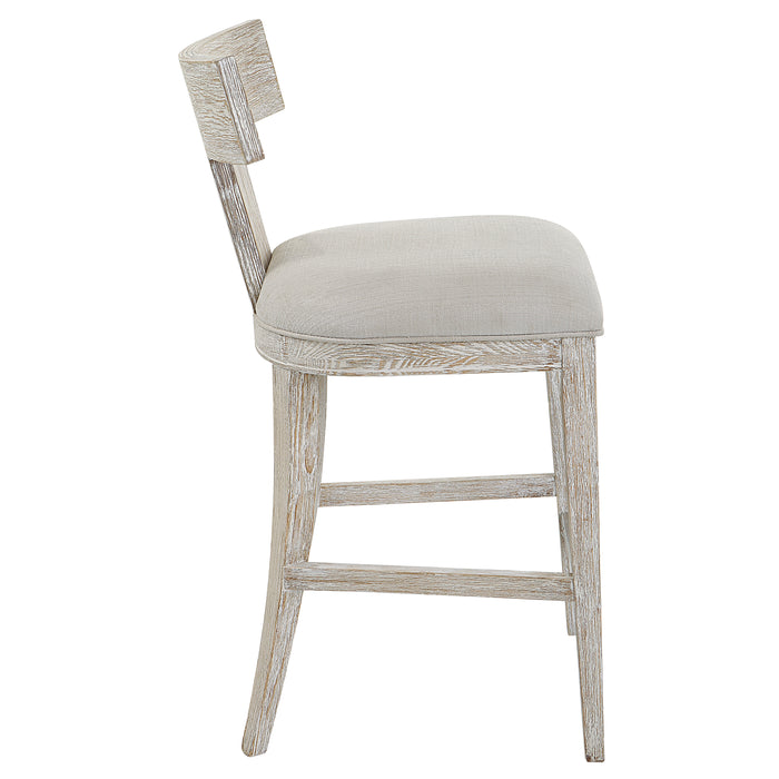 Uttermost Idris White Counter Stool