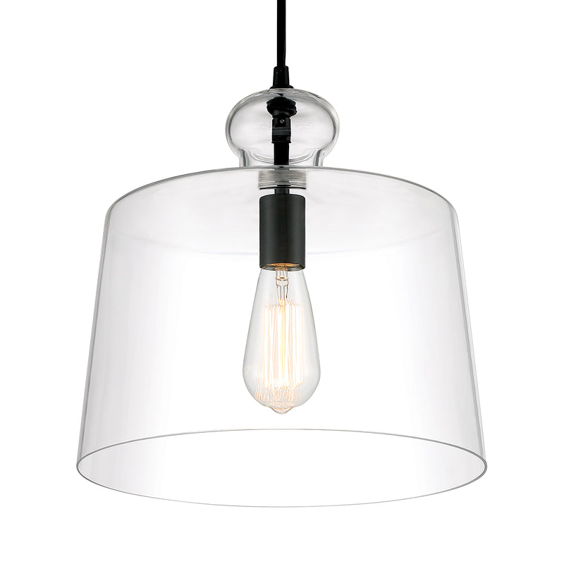 Minka Lavery Clarity 1 Light Pendant-Coal