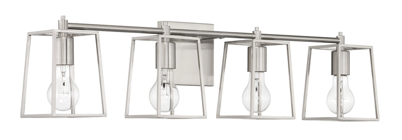 Craftmade 12132BNK4 Dunn 4 Light Bathroom Vanity Light -Brushed Polished Nickel