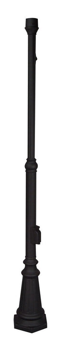 Craftmade Z8984-TB 80" Pad Mount Post w/Photocell & Outlet -Textured Black