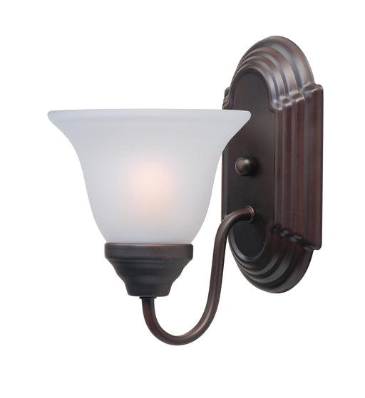 Maxim 8011FTOI Essentials 1 Light Wall Sconce | Oil Rubbed Bronze