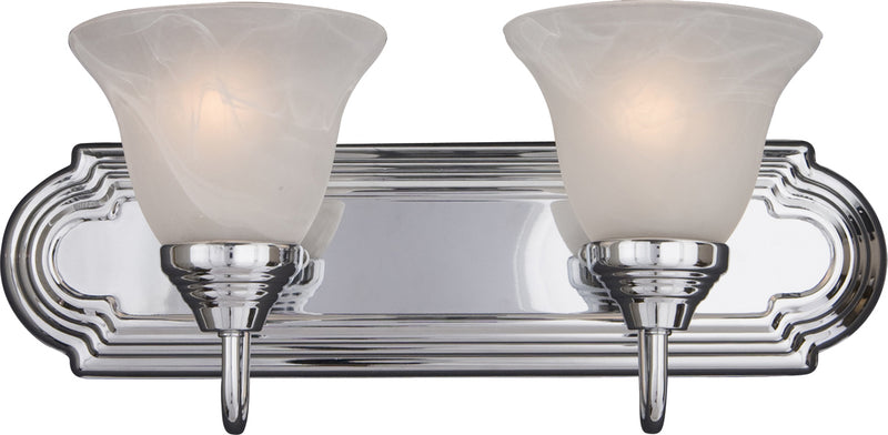 Maxim 8012MRPC Essentials 2 Light Bath Vanity | Polished Chrome
