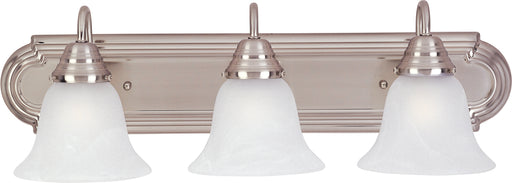 Maxim 8013MRSN Essentials 3 Light Bath Vanity | Satin Nickel