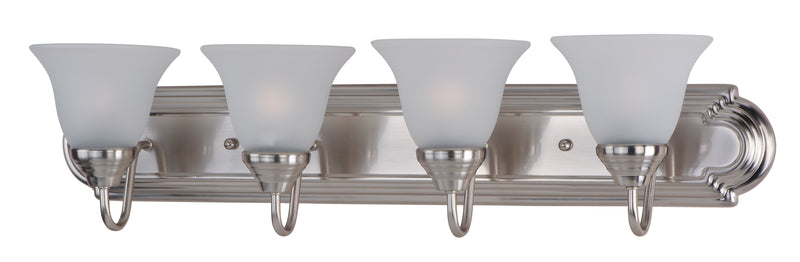 Maxim 8014FTSN Essentials 4 Light Bath Vanity | Satin Nickel