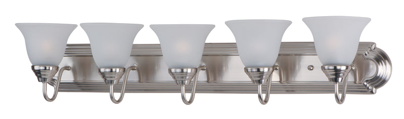 Maxim 8015FTSN Essentials 5 Light Bath Vanity | Satin Nickel