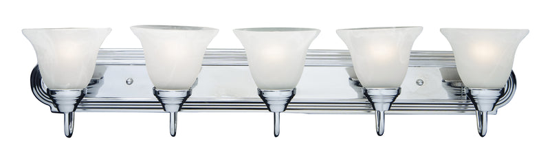 Maxim 8015MRPC Essentials 5 Light Bath Vanity | Polished Chrome