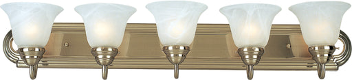 Maxim 8015MRSN Essentials 5 Light Bath Vanity | Satin Nickel