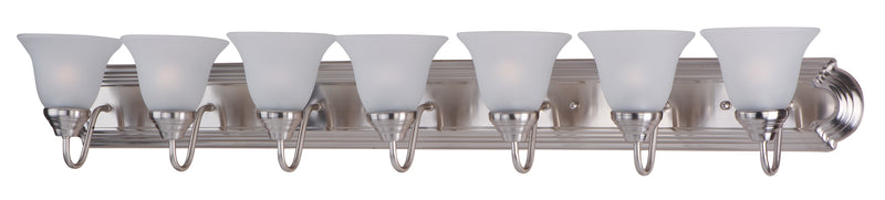 Maxim 8016FTSN Essentials 7 Light Bath Vanity | Satin Nickel