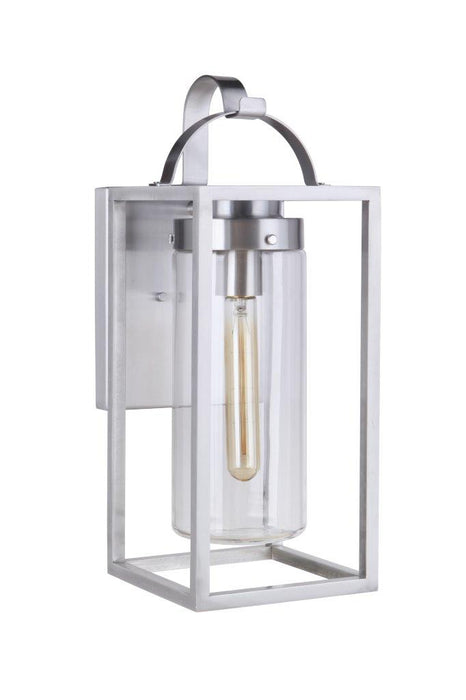 Craftmade ZA4824-SA Neo 1 Light Large Outdoor Wall Lantern -Satin Aluminum