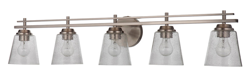 Craftmade 19642BNK5 Drake 5 Light Bathroom Vanity Light -Brushed Polished Nickel