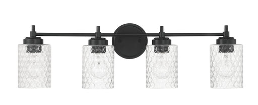 Craftmade 60504-FB Claire 4 Light Vanity -Flat Black - ALCOVE LIGHTING