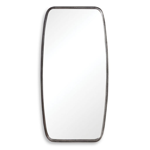 Nexa Antique Silver Leaf Mirror | Modern Rectangle Metal Frame Bathroom Vanity Mirror with Rounded Corners Mounted Vertical or Horizontal (20 in. W x 40 in. H x 2 in. D)