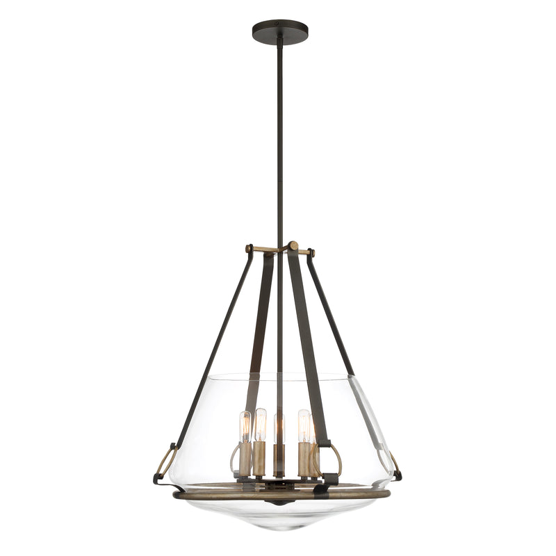 Minka Lavery Eden Valley 5 Light Semi Flush Pendant-Smoked Iron
