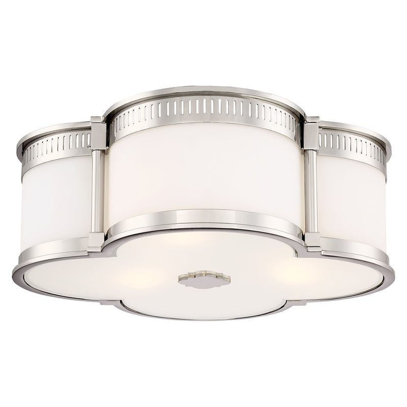 Minka Lavery 16.25" LED Flush Mount-Polished Nickel