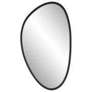 Ovalen Matte Black Mirror | Modern Engineered Polymer Frame Bathroom Vanity Mirror Mounted Vertical or Horizontal (24 in. W x 36 in. H x 2 in. D)