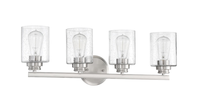 Craftmade 50504-BNK Bolden 4 Light Bathroom Vanity Light -Brushed Polished Nickel