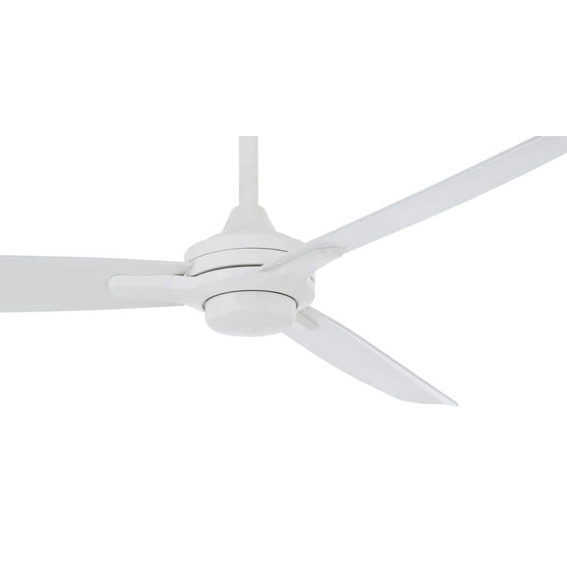 Minka Aire Rudolph Wet F728-WHF 60-Inch Outdoor Ceiling Fan in Flat White with Remote