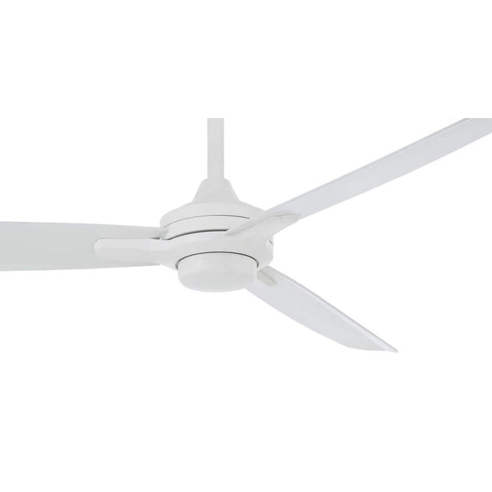 Minka Aire F728-WHF Rudolph Wet 60" Flat White Outdoor Ceiling Fan with Remote