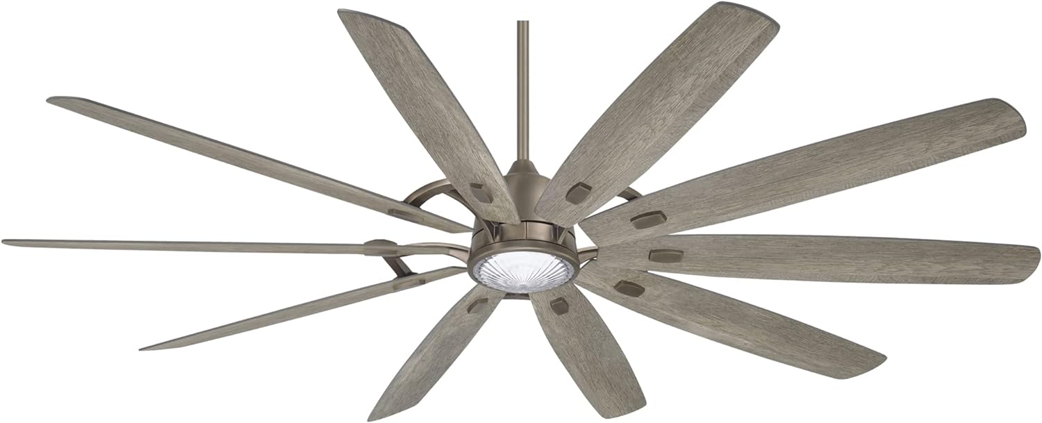 Minka Aire Barn H2O 84 in. Outdoor Burnished Nickel Smart LED Ceiling Fan
