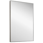 Moden Silver Mirror | Modern Rectangle Frame Bathroom Vanity Mirror Mounted Vertical or Horizontal (21 in. W x 31 in. H x 1 in. D)