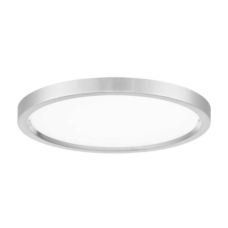 Minka Lavery 15" Round LED Flush Mount-Brushed Nickel