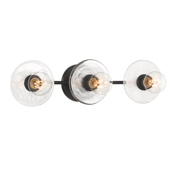 George Kovacs P5612-66A Vapors 3 Light Bath Light -Coal