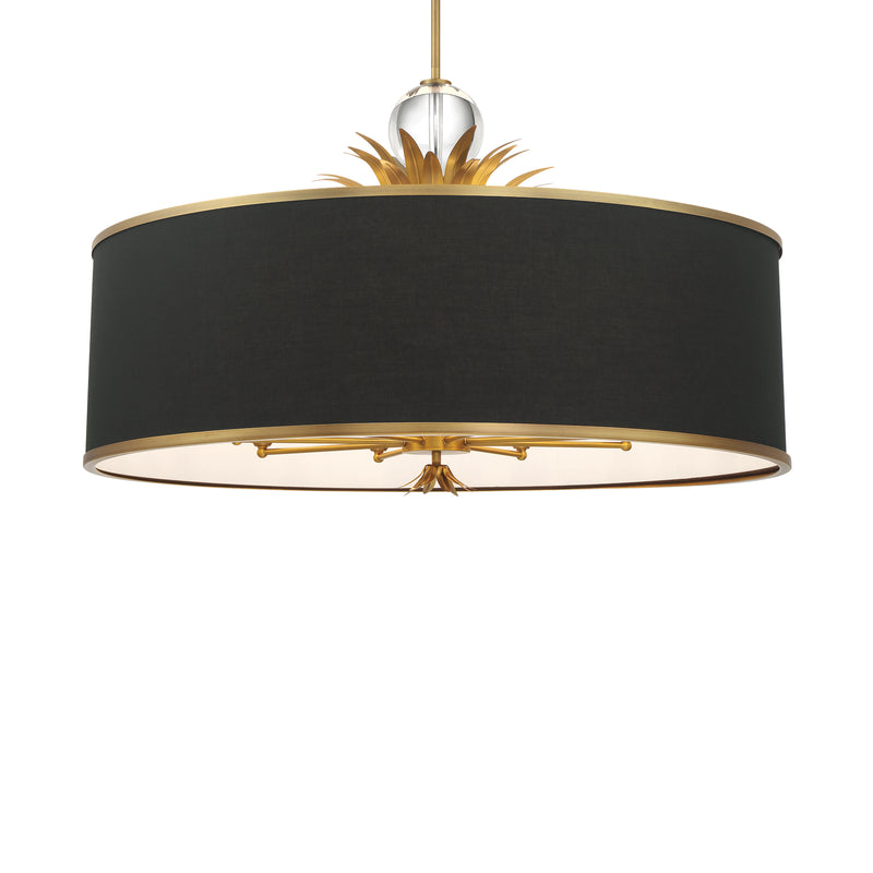 Minka Lavery Caprio 8 Light Pendant-Natural Brushed Brass