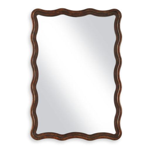 Whimora Antique Bronze Mirror | Modern Rectangle Engineered Wood Frame Bathroom Vanity Mirror (23 in. W x 33 in. H x 1 in. D)