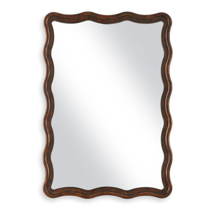 Whimora Antique Bronze Mirror | Modern Rectangle Engineered Wood Frame Bathroom Vanity Mirror (23 in. W x 33 in. H x 1 in. D)