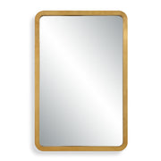 Solaren Gold Leaf Mirror | Modern Rectangle Engineered Wood Frame Bathroom Vanity Mirror (24 in. W x 36 in. H x 1 in. D)