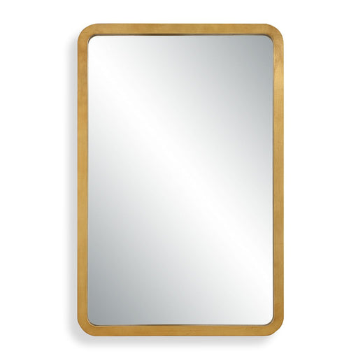 Solaren Gold Leaf Mirror | Modern Rectangle Engineered Wood Frame Bathroom Vanity Mirror (24 in. W x 36 in. H x 1 in. D)
