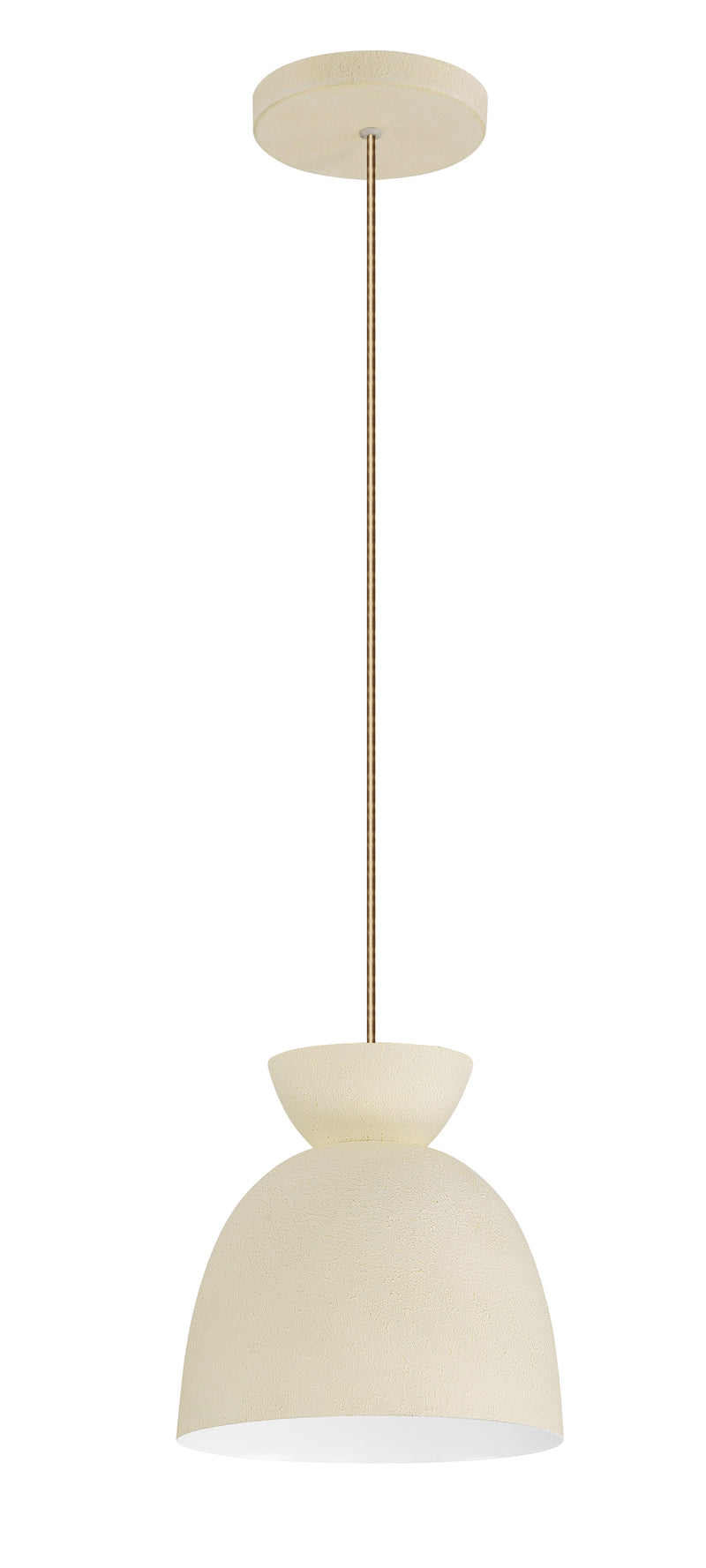 Craftmade 59191-CW Ventura Dome 1 Light Mini Pendant -Cottage White