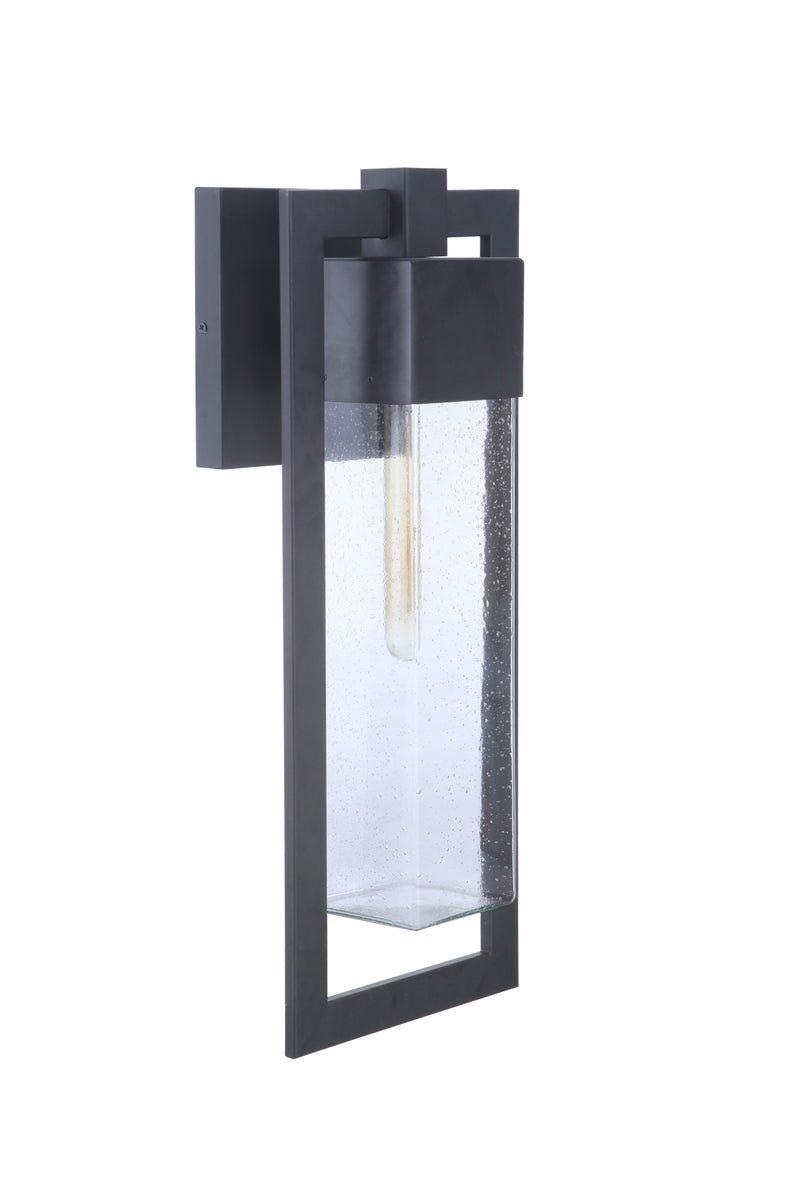 Craftmade ZA4024-MN Perimeter 1 Light Large Outdoor Wall Lantern -Midnight