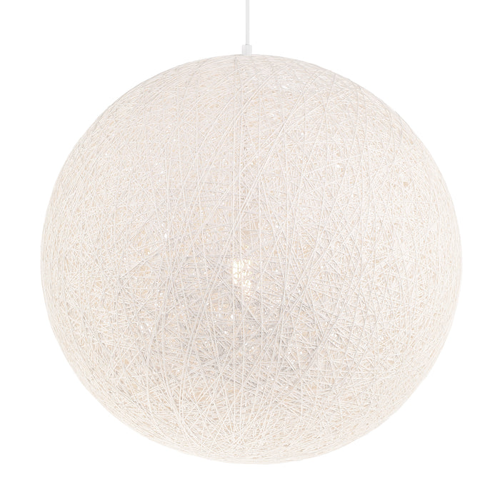 George Kovacs P5571-44B Entwined 1 Light Pendant -Matte White