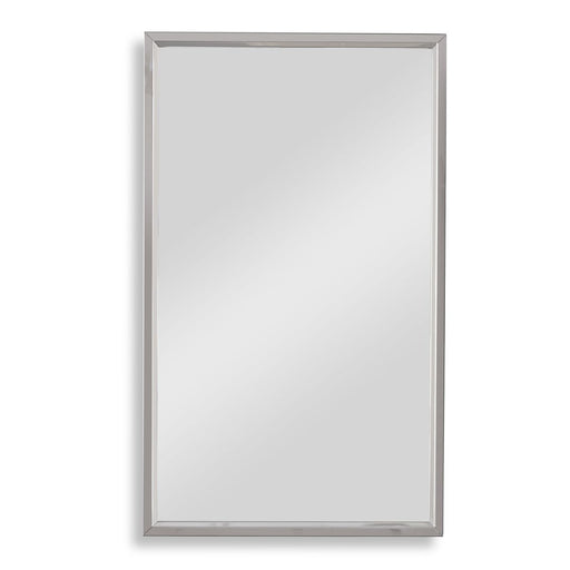 Altivus Stainless Steel Mirror | Modern Rectangle Steel Frame Bathroom Vanity Mirror (18 in. W x 30 in. H x 1 in. D)