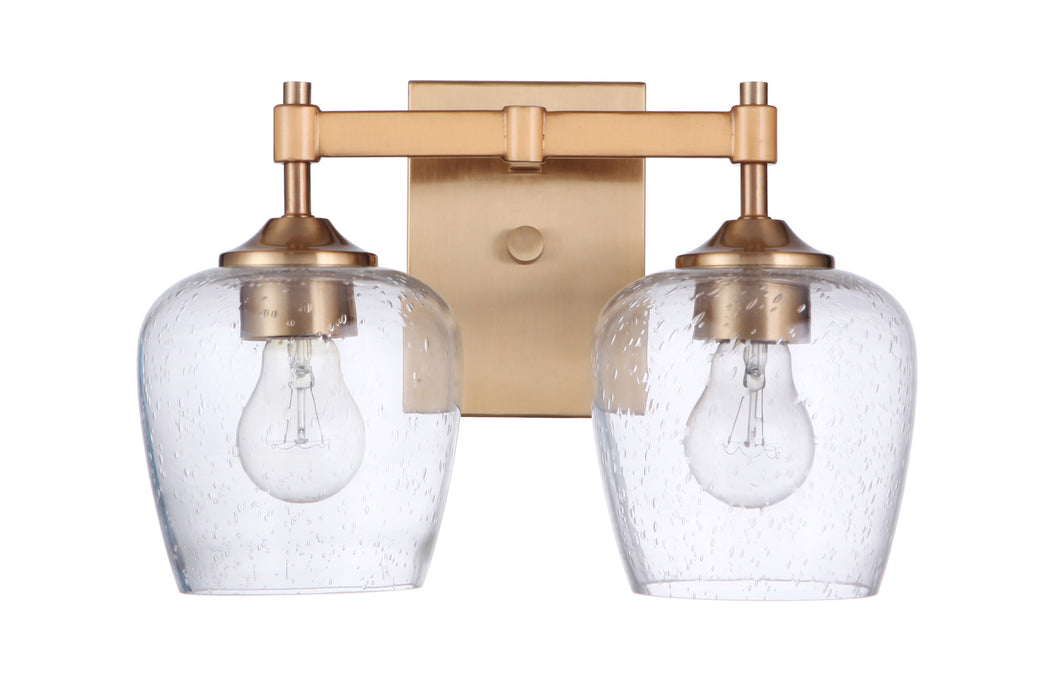 Craftmade 12413SB2 Stellen 2 Light Vanity -Satin Brass