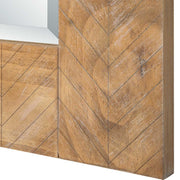 Trenval Natural Wood Mirror | Modern Rectangle Solid Wood Frame Bathroom Vanity Mirror Mounted Vertical or Horizontal (29 in. W x 39 in. H x 1 in. D)