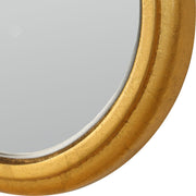 Vezzy Gold Leaf Mirror | Modern Arch Engineered Wood Frame Bathroom Vanity Mirror (24 in. W x 36 in. H x 1 in. D)