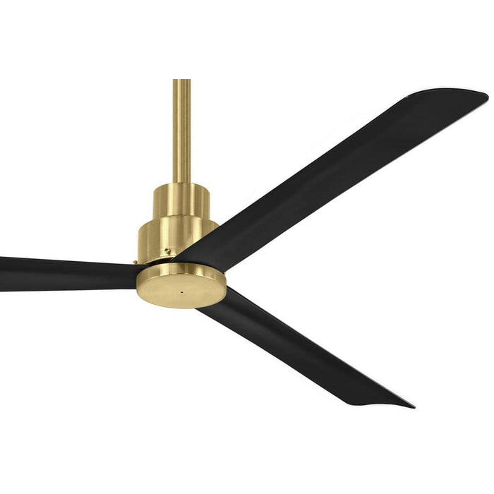 Minka Aire F787-SBR/CL Simple 52 in. Outdoor Soft Brass Ceiling Fan with Remote