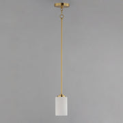 Maxim 90030SWSBR Deven 1 Light Mini Pendant | Satin Brass