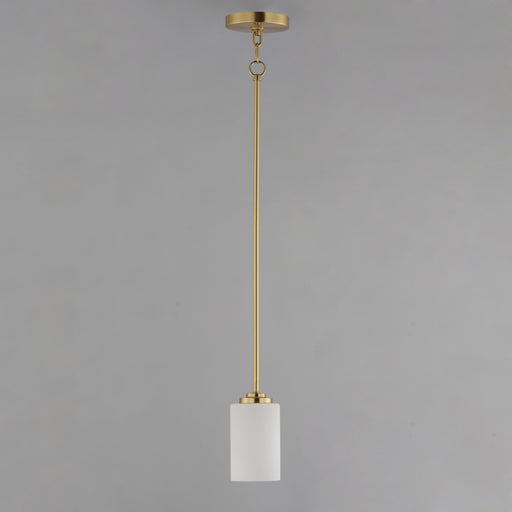 Maxim 90030SWSBR Deven 1 Light Mini Pendant | Satin Brass