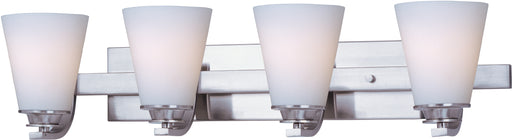 Maxim 9014SWSN Conical 4 Light Bath Vanity | Satin Nickel