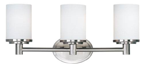 Maxim 9053SWSN Cylinder 3 Light Bath Vanity | Satin Nickel