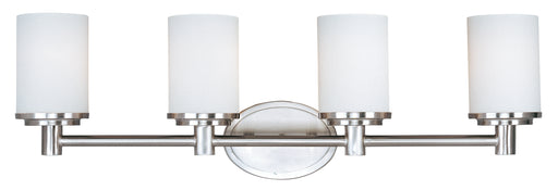 Maxim 9054SWSN Cylinder 4 Light Bath Vanity | Satin Nickel