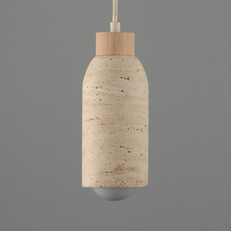 Maxim 90621TVOY Pompeii Single Pendant | Travertine / Oyster
