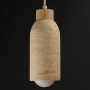 Maxim 90621TVOY Pompeii Single Pendant | Travertine / Oyster