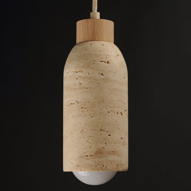 Maxim 90621TVOY Pompeii Single Pendant | Travertine / Oyster