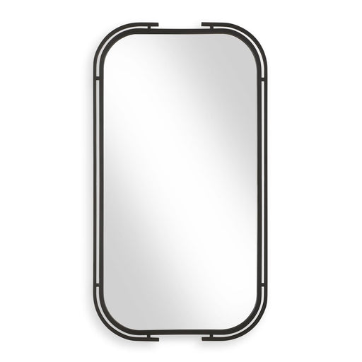 Solix Matte Black Mirror | Modern Rectangle Iron Frame Bathroom Vanity Mirror Mounted Vertical or Horizontal (22 in. W x 40 in. H x 1 in. D)