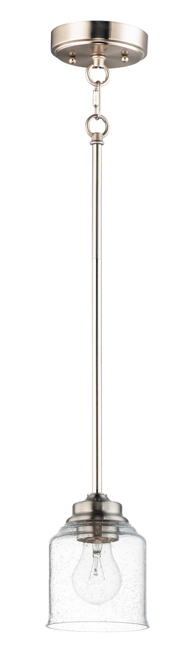 Maxim 91260CDSN Acadia 1 Light Pendant | Satin Nickel